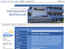 Tablet Screenshot of hotel-sonnenhof.schwarzwald.ag